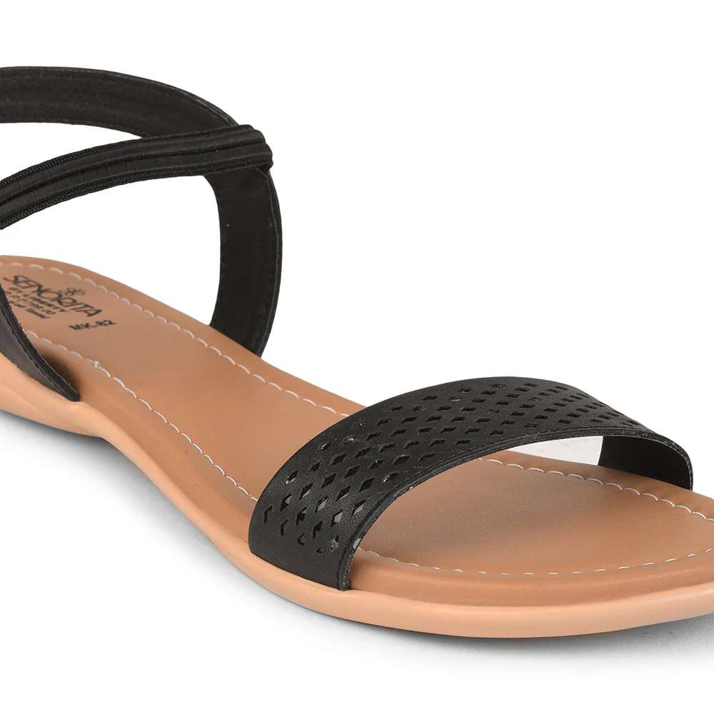 Senorita Casual (Black) Sandals For Women By Liberty - Image 5