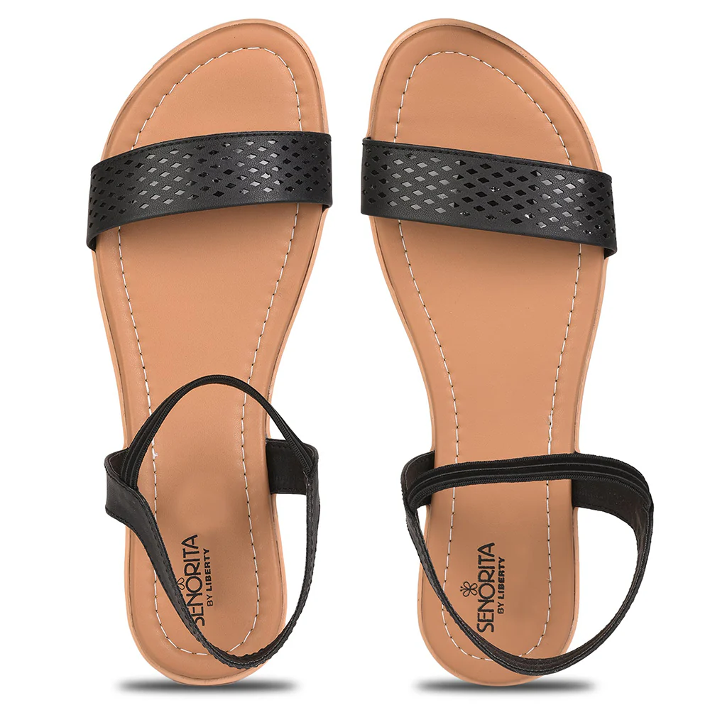 Senorita Casual (Black) Sandals For Women By Liberty - Image 6