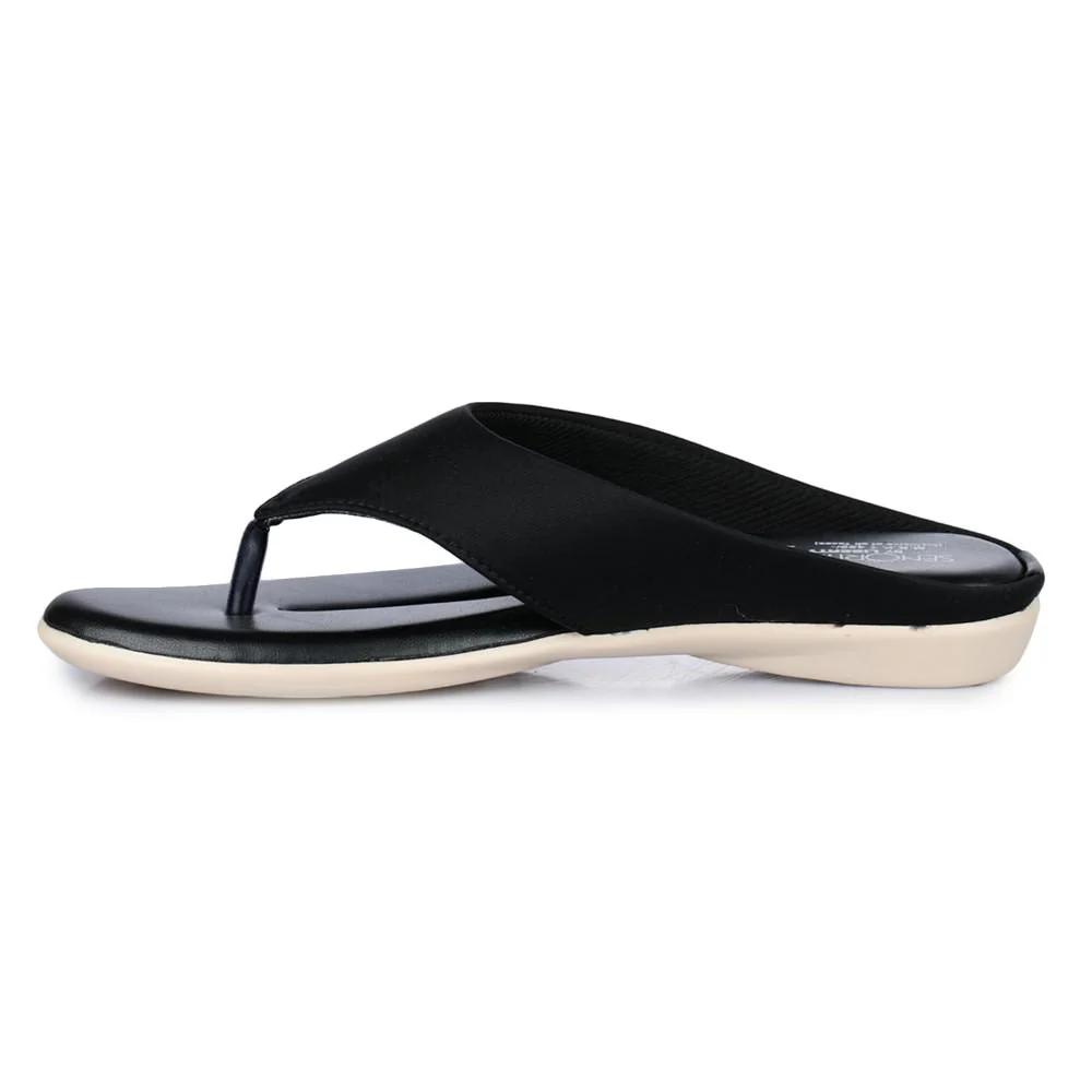 Senorita Casual (Black) Slippers For Women MK-09 By Liberty - Image 3