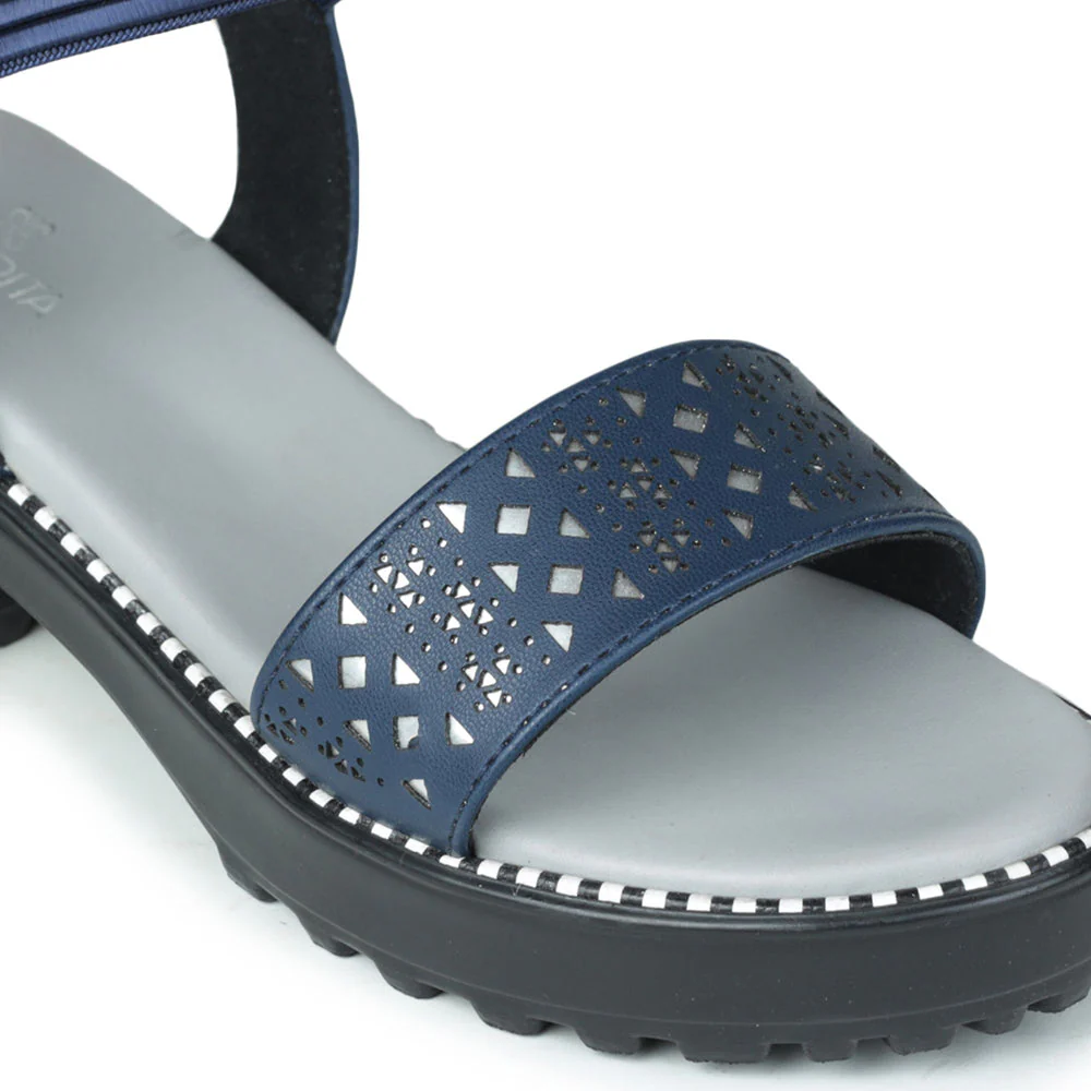 Senorita Casual (Blue) Sandals For Kids GF-63 By Liberty - Image 6