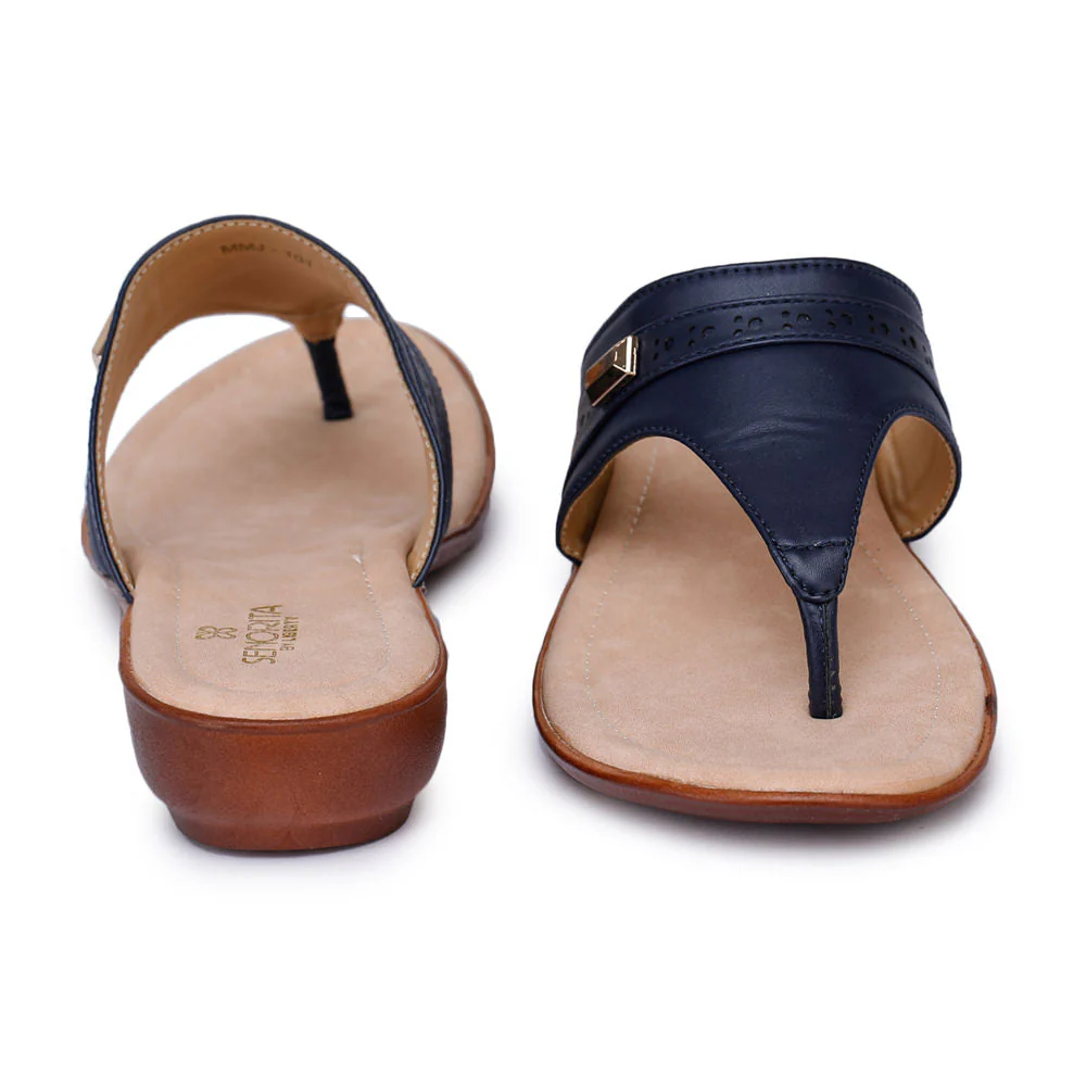 Senorita Casual (Blue) Slipper For Women MMJ-101 By Liberty - Image 4