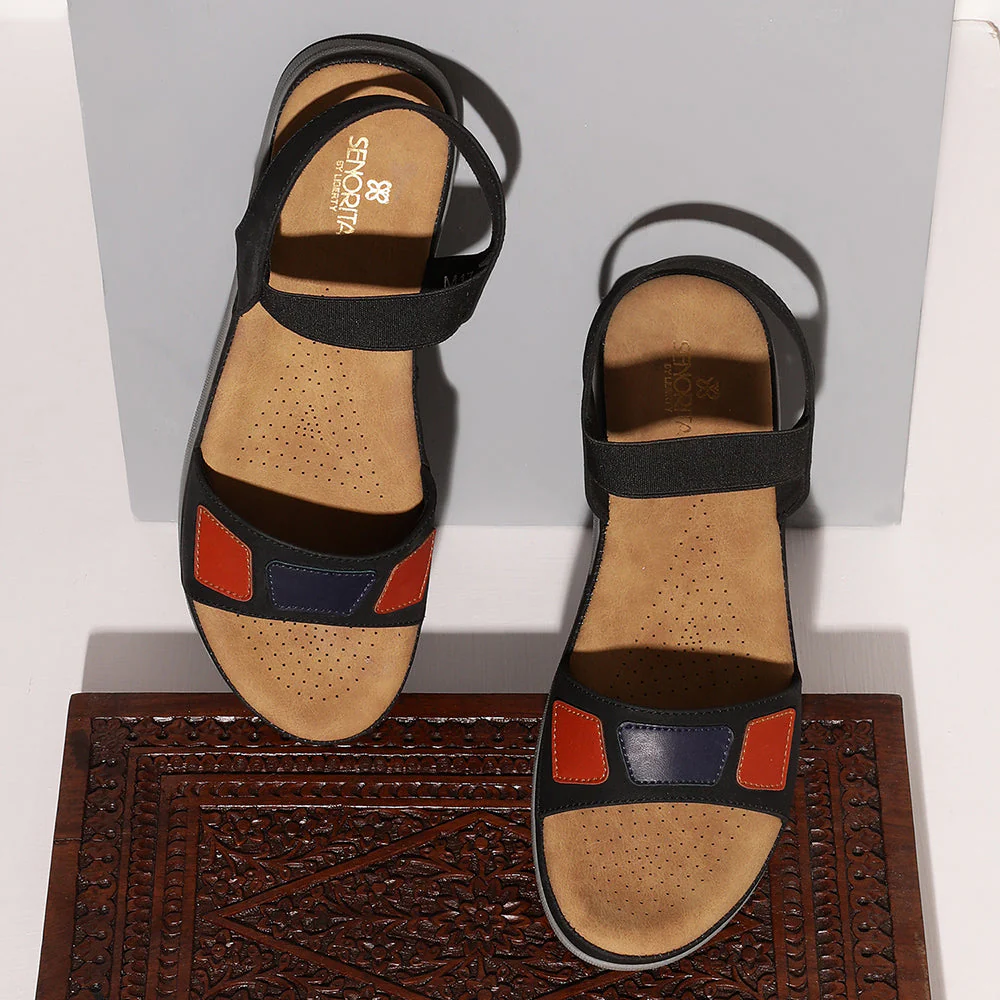 Senorita Casual (Navy Blue) Sandals For Women M17-11 By Liberty - Image 3
