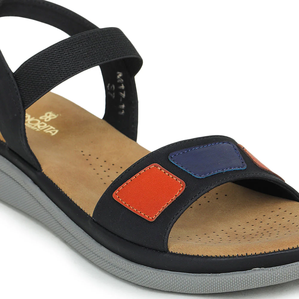 Senorita Casual (Navy Blue) Sandals For Women M17-11 By Liberty - Image 4