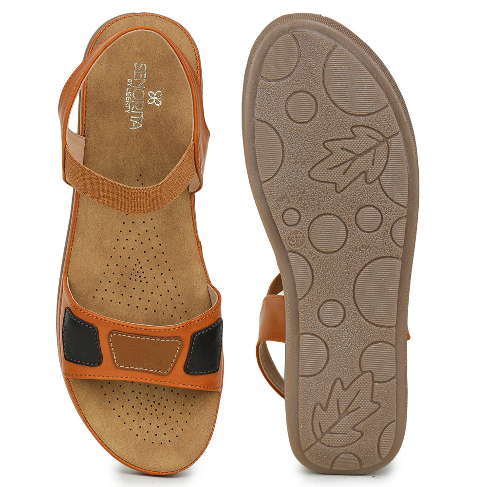 Senorita Casual (Tan) Sandals For Women M17-11 By Liberty - Image 5