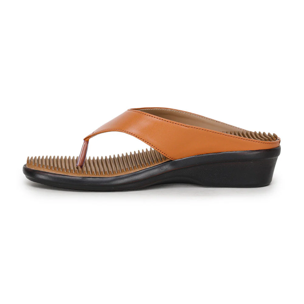 Senorita Casual (Tan) Slipper For Women D1-50 By Liberty - Image 3