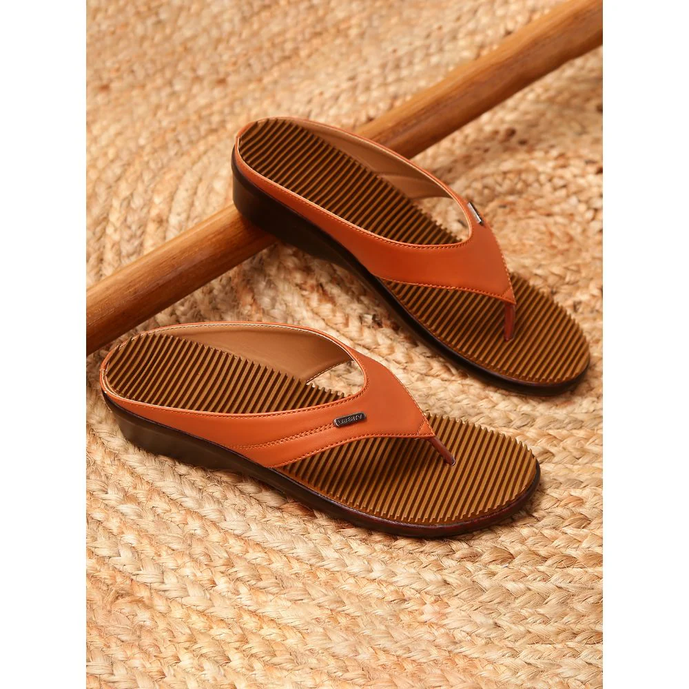 Senorita Casual (Tan) Slipper For Women D1-50 By Liberty - Image 4