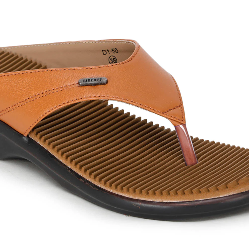 Senorita Casual (Tan) Slipper For Women D1-50 By Liberty - Image 6