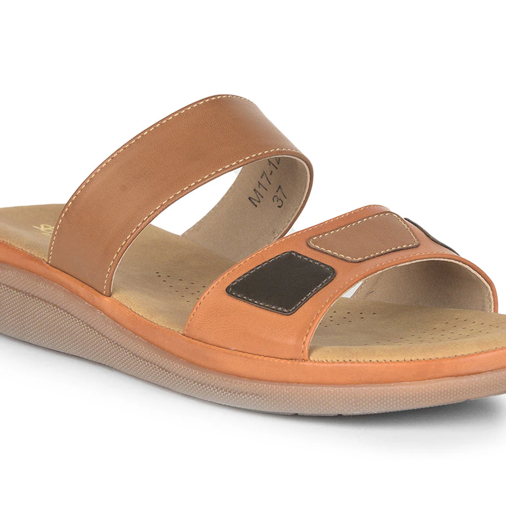 Senorita Casual (Tan) Slippers For Women M17-12 By Liberty - Image 6