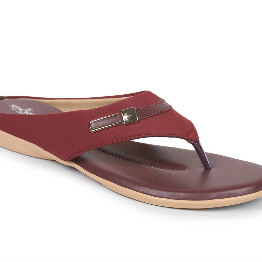 Senorita Fashion (Cherry) Slippers For Women MK-78 By Liberty - Image 5